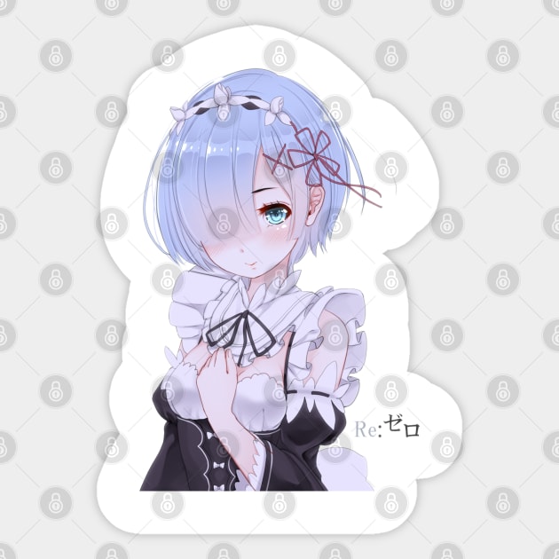 Re:Zero Shy Rem Sticker by Otakuteland